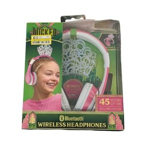 BbN eKids Wicked Glinda Bluetooth Wireless Headphones White/Pink-Sealed Box‎